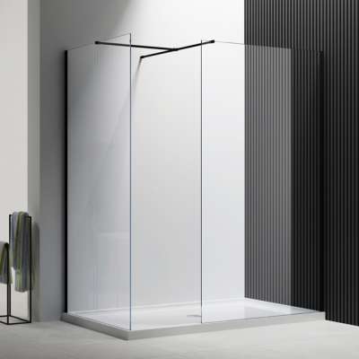 black frameless and with frame style aluminium alloy material bathroom shower room shower cabin