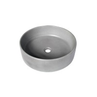 modern light grey color spray paint artificial stone wash basin