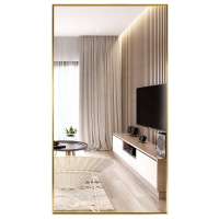 dressing design decorative wall hanging bathroom silver rattan full length frame mirror