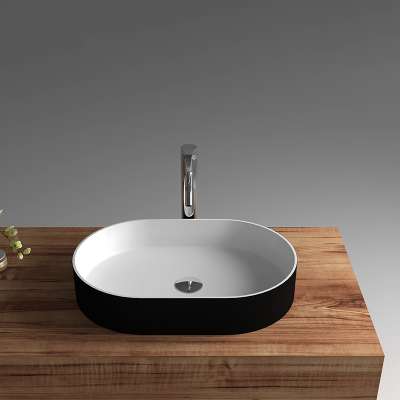 2020 new modern bathroom wash basin solid surface sinks artificial stone basin cabinet countertop basin