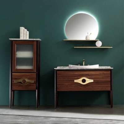 double sink solid wood american style bathroom furniture bathroom vanity cabinets