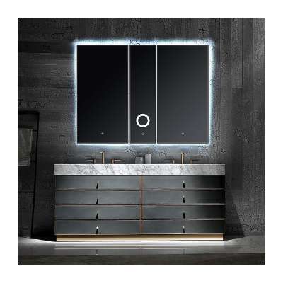 modern design marble top grey wooden modern bathroom vanity