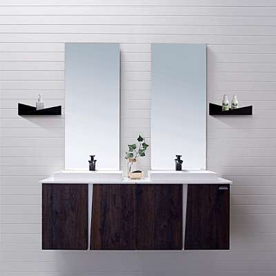 Modern Wholesale Wall Mounted solid wood bathroom cabinet modern luxury style marble With DTC hardware