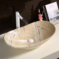 classic bathroom wash white marble color art basin nature stone color design